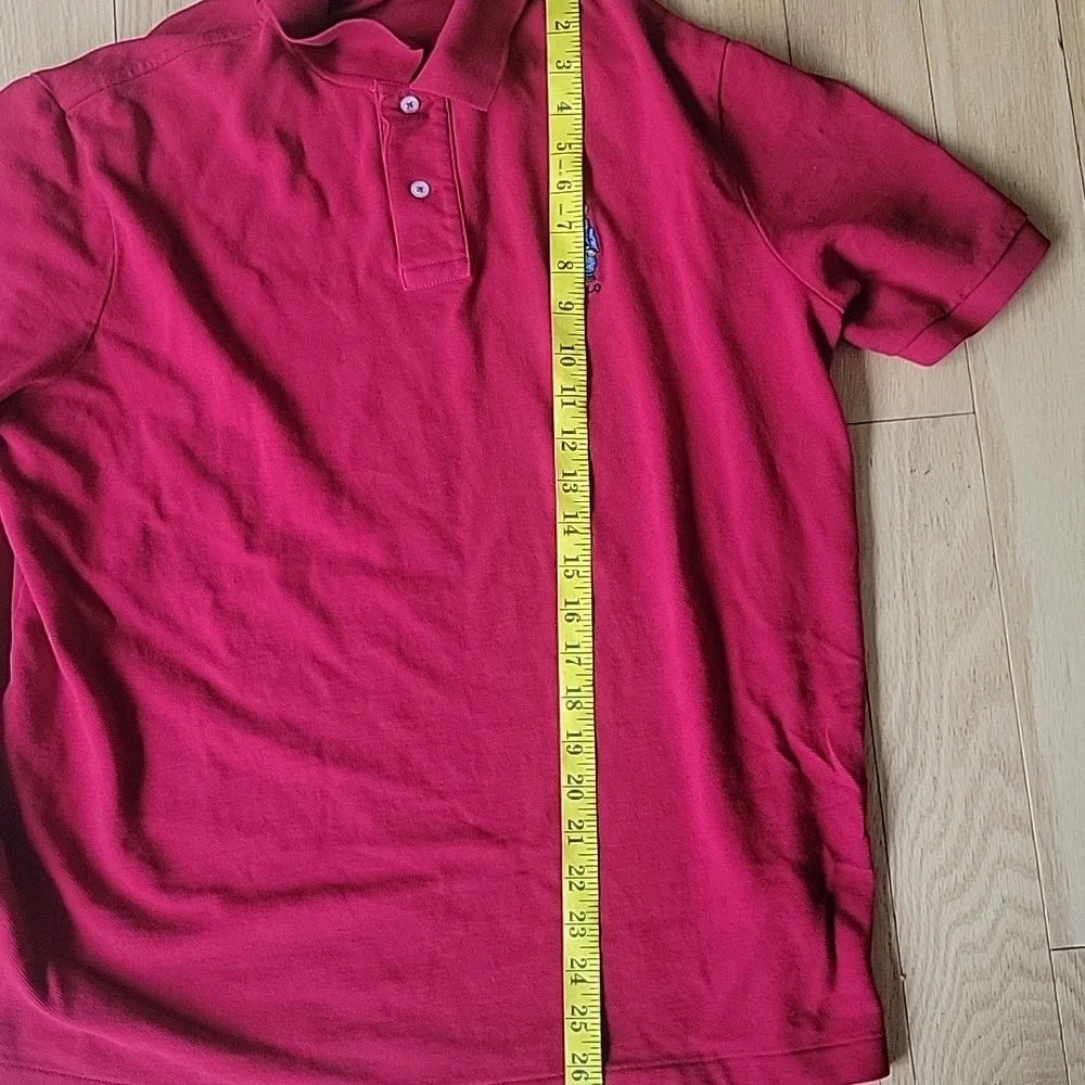 Polo by Ralph Lauren Red Classic Fit Bear Wearing Flag Sweater Short Sleeve Polo